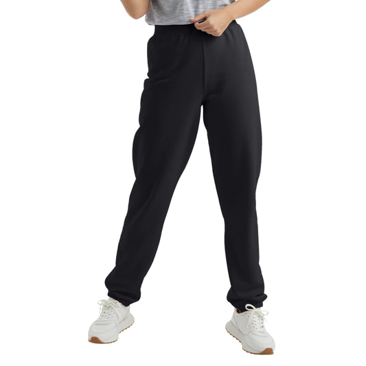 Hanes Women's Sweatpants, EcoSmart Fleece Joggers, Pocketless Cinched Leg Sweatpants for Women, 30"