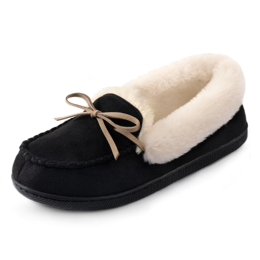 RockDove Women's Caroline Glittered Moccasin Slipper